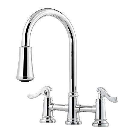 1207.1653 8 In. Pull Down Faucet, Chrome - 2 Handle
