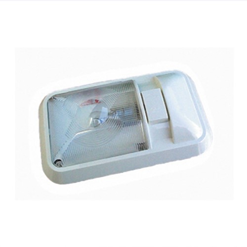 0403.1078 Dist-311-1 Single Ceiling Light With Switch, White