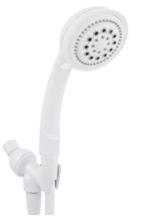 1209.2057 Handheld Shower Head, White - 5 Function
