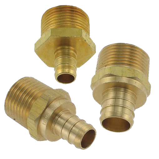 1247.3066 0.75 X 0.75 In. Mpt Barb Brass Male Adapter