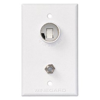 Winegard 0114.7341 Tv Outlet Receptacle Flush Mount - White
