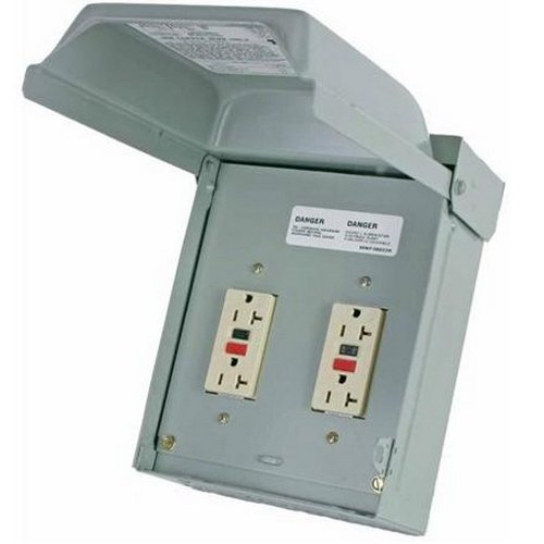 0314.1058 Double Receptacle Circuit Protection Outlet Box With Gfci