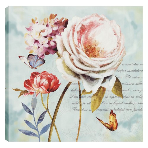 Unbimp5442onl 24 X 24 In. Floral Colors Iii Floral Canvas Print Wall Art