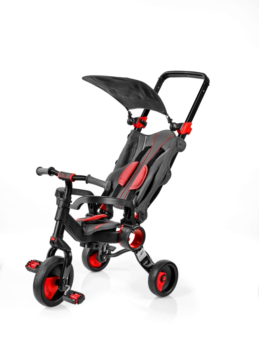 Gb-1002-r Foldable 2-in-1 Stroller & Tricycle, Red