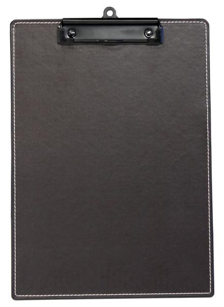 Scb-01 Br Faux Leather Clipboard With Hanging Hook, Dark Brown
