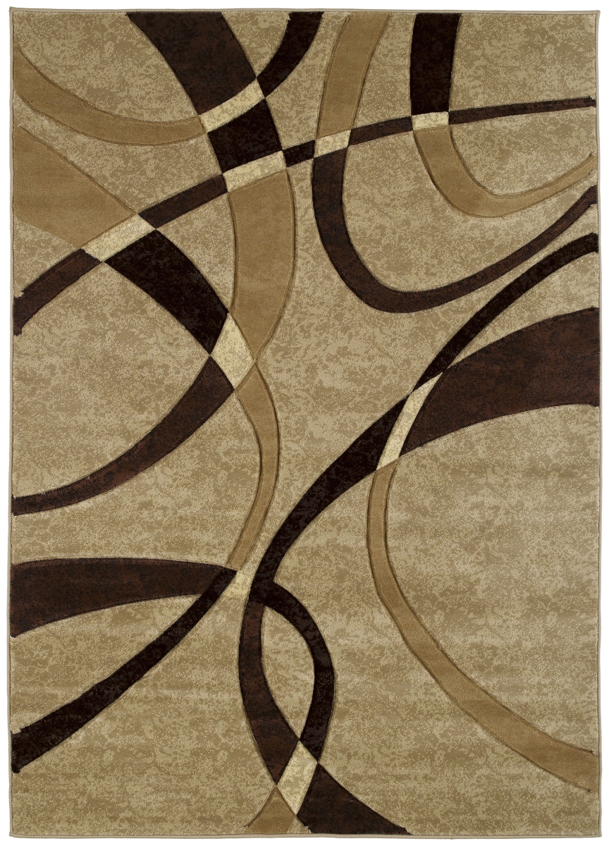 2 Ft. 7 In. X 7 Ft. 4 In. Contours La Chic Runner Rug, Chocolate
