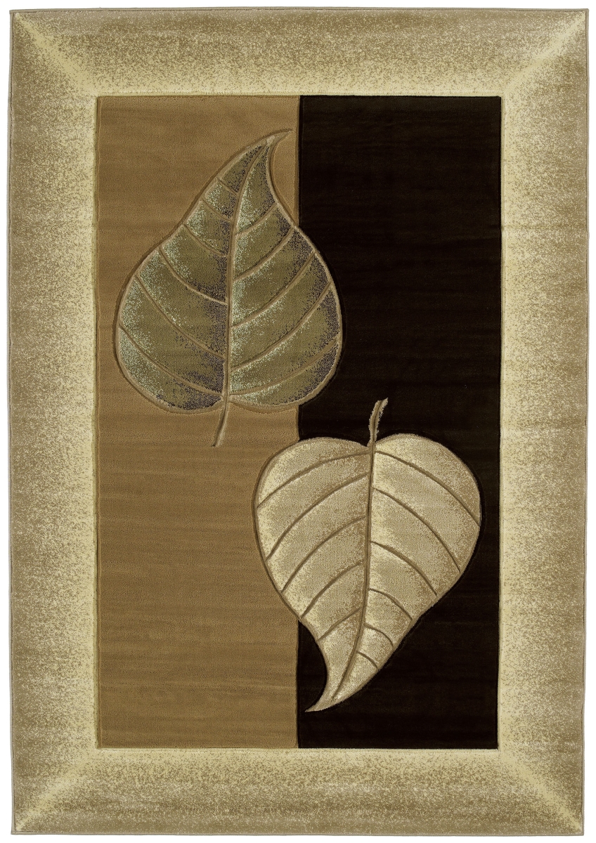 5 Ft. 3 In. X 7 Ft. 6 In. Contours Basil Area Rug, Chocolate