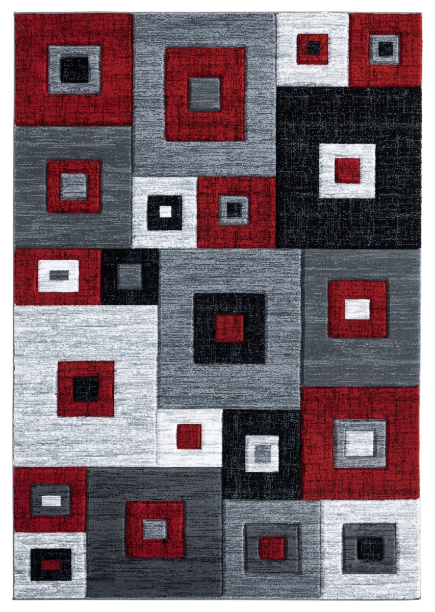 2050 10230 912 7 Ft. 10 In. X 10 Ft. 6 In. Bristol Cicero Red Rectangle Area Rug
