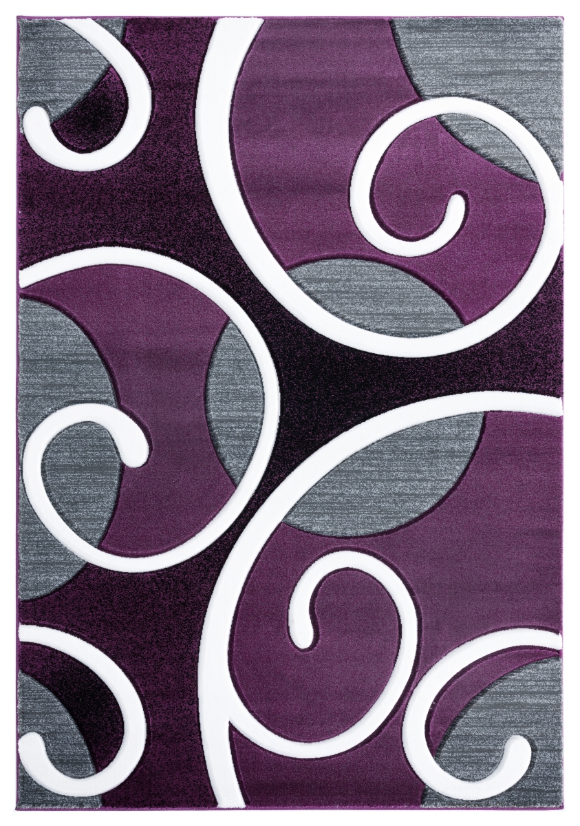 2050 10382 912 7 Ft. 10 In. X 10 Ft. 6 In. Bristol Riley Plum Rectangle Area Rug