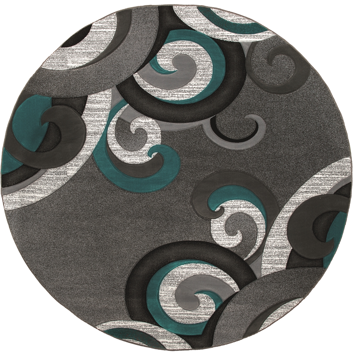 2050 11369 88r 7 Ft. 10 In. Bristol Rhiannon Turquoise Round Rug