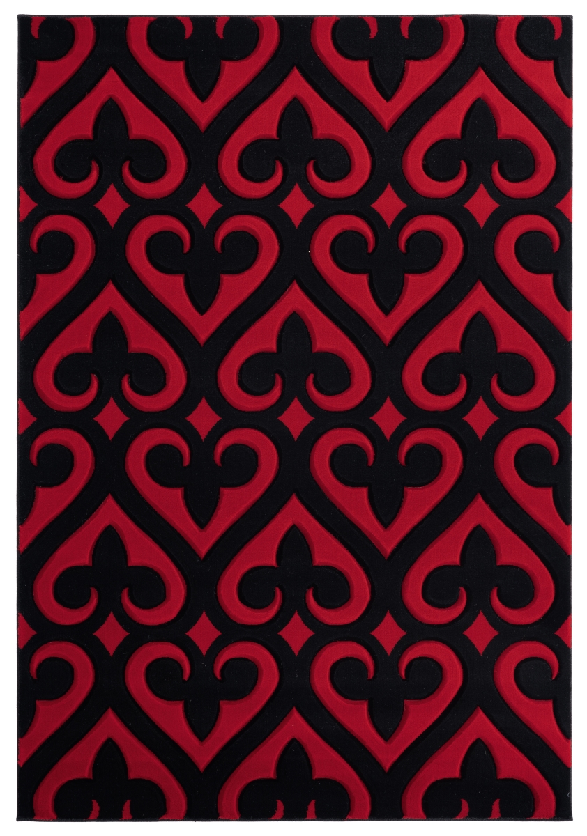 2050 11430 69 5 Ft. 3 In. X 7 Ft. 6 In. Bristol Heartland Red Rectangle Area Rug