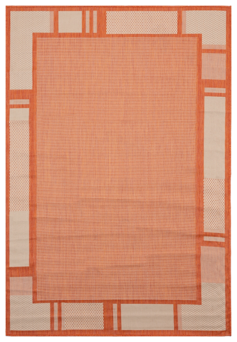 3900 10829 69 5 Ft. 3 In. X 7 Ft. 6 In. Augusta Matira Terracotta Rectangle Area Rug