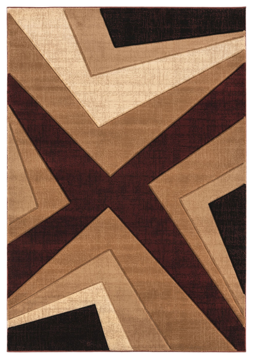 2050 10034 24 1 Ft. 10 In. X 2 Ft. 8 In. Bristol Zine Burgundy Rectangle Accent Rug