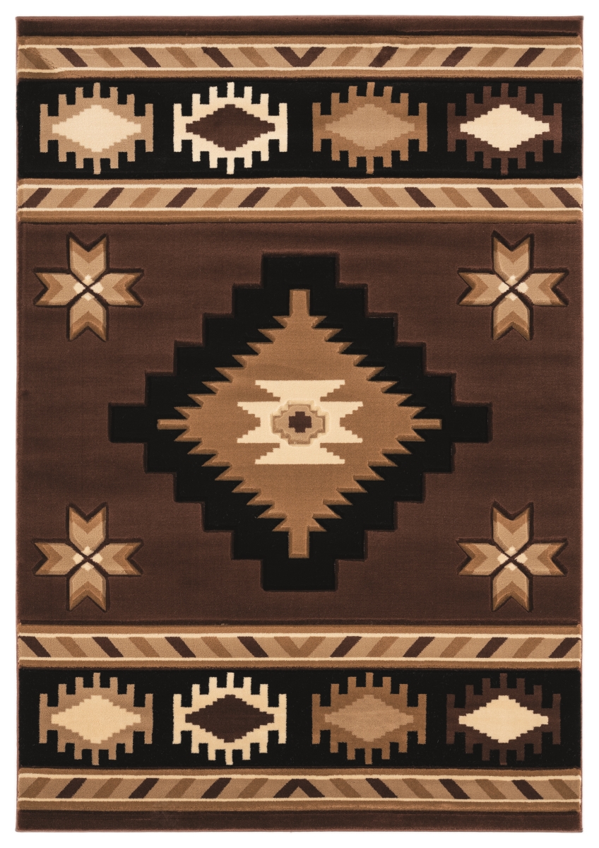 2050 10450 69 5 Ft. 3 In. X 7 Ft. 6 In. Bristol Caliente Brown Rectangle Area Rug