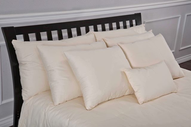 Pw-w-k-m Medium Weight King Size Wool Bed Pillow