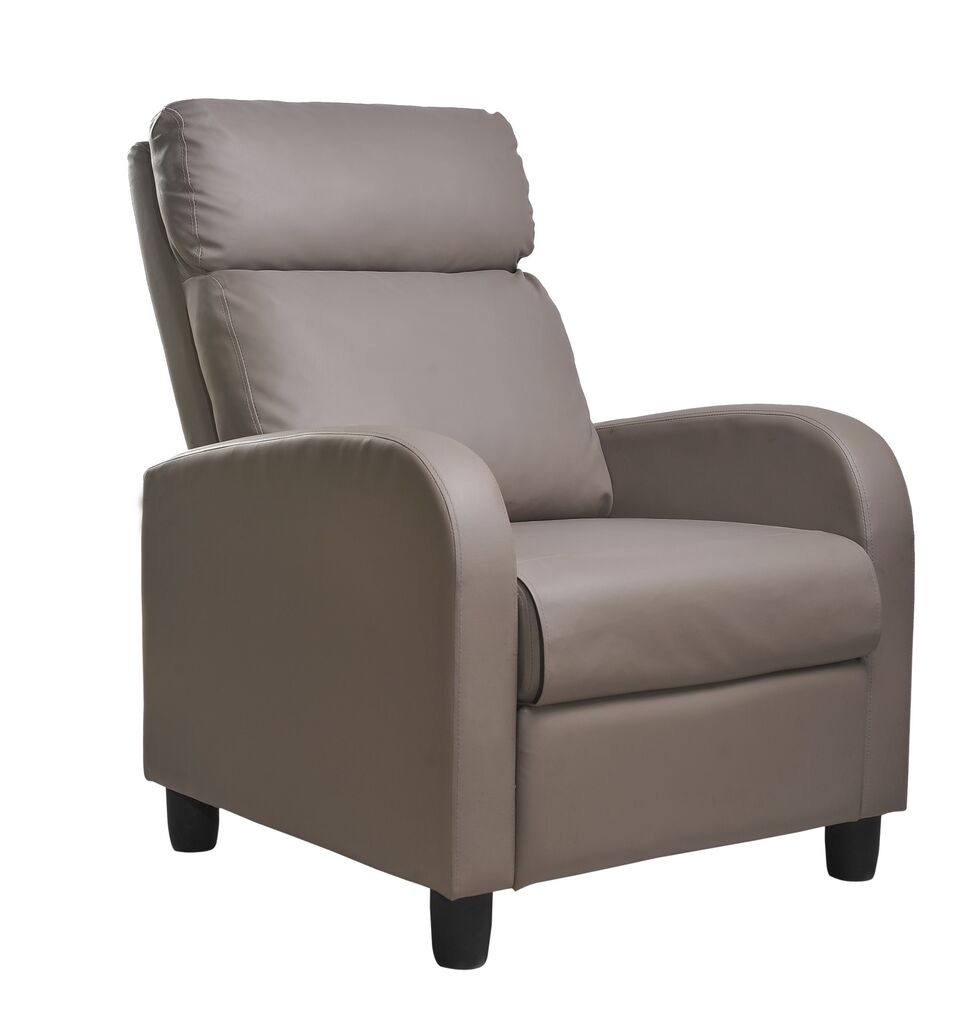Anabelle Anabelle Grey Pvc Recliner