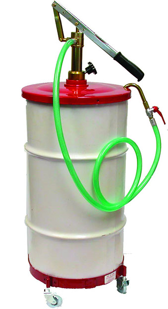 Gear Lube Pump With Hose, Dolly & Cover For 16 Gal Drum