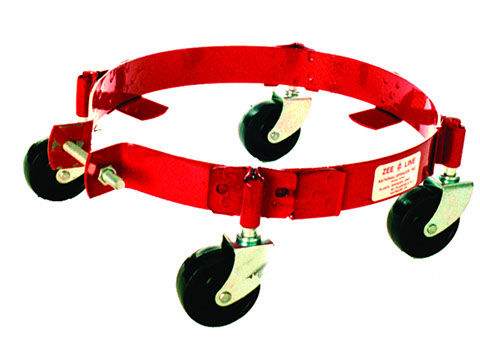 120-s Band Type Dolly With Steel Casters For Drum, 100-120 Lbs