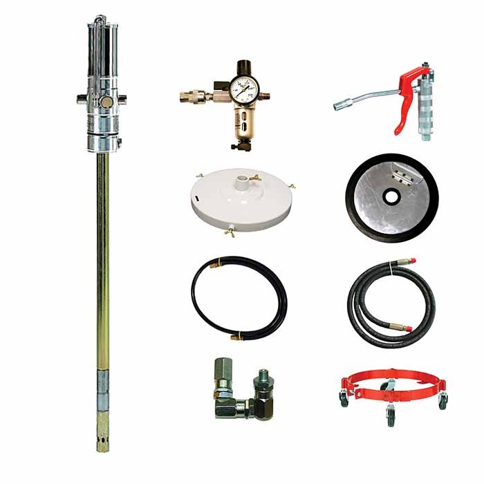 1213r-16 65 Isto 1 Portable Grease System For 120 Lbs Drum With 16 Ft. Hose