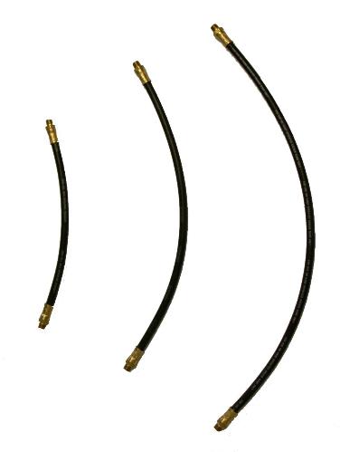 12r-sp Whip Hose 12 In. Rubber-covered Wire-braid