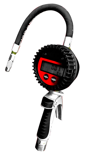 1507 Digital Oval In-line Gear Meter With Handle & Flex Nozzle 0.5 In. Npt