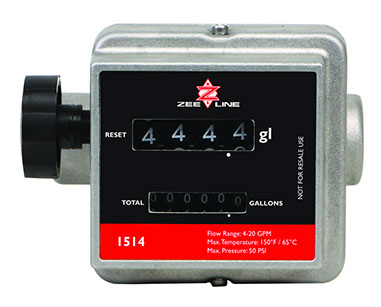 1514l Mechanical Liter Fuel Meter 0.75 In. Npt Registers In Liters