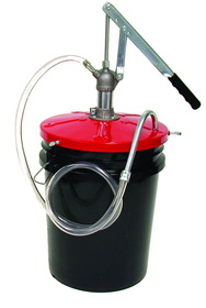 321r 5-6 Gal Lube Pump With 4 Ft. Rubber Hose For Pail