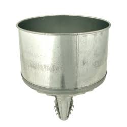 703 8 Qt Lock On Galvanized Funnel With Screen & 1 In. Outlet