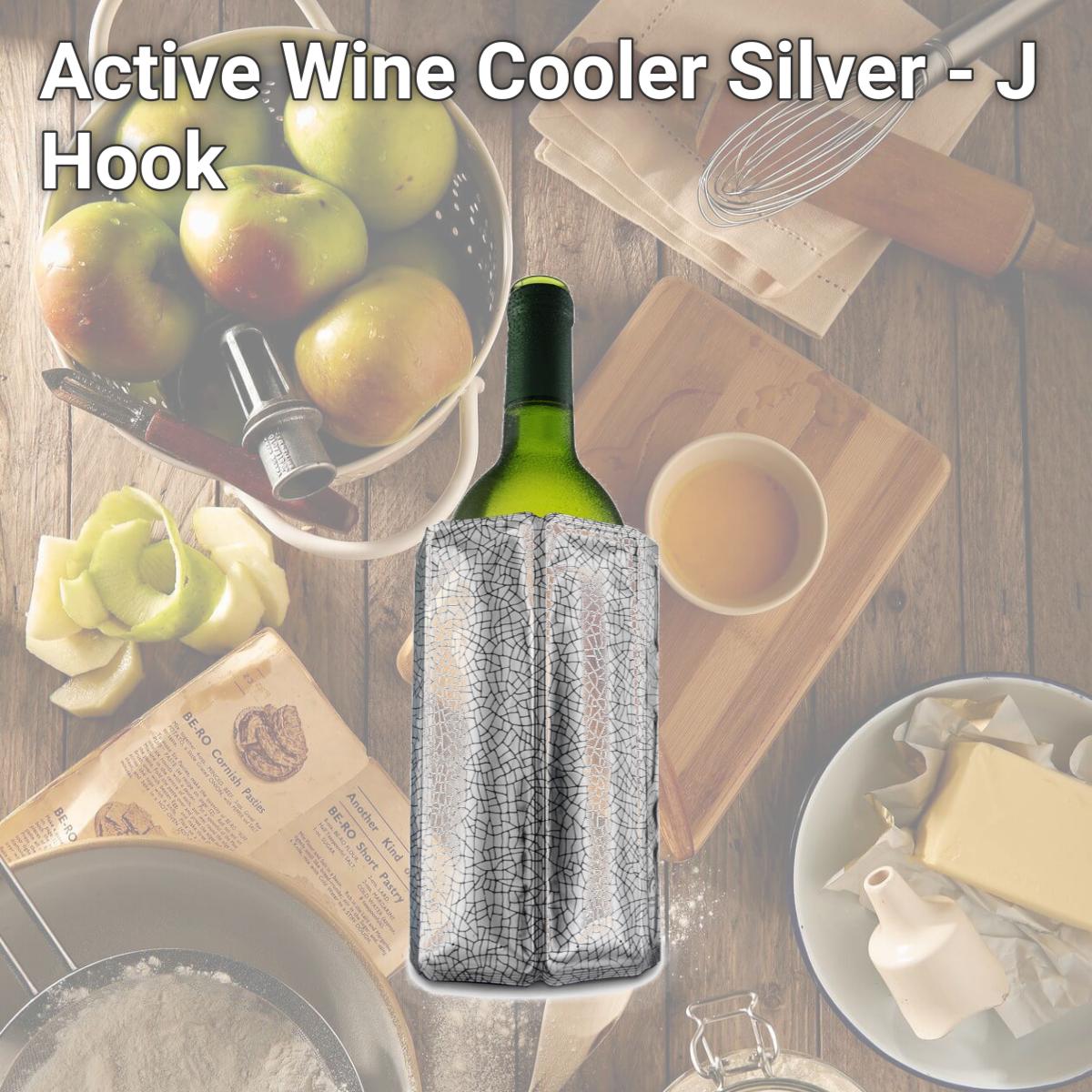 Picture of Vacu Vin 38803606 Active Wine Cooler, Silver - J Hook
