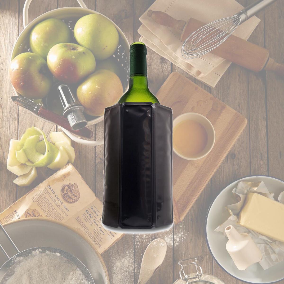 Picture of Vacu Vin 38804606 Active Wine Cooler, Black - J Hook