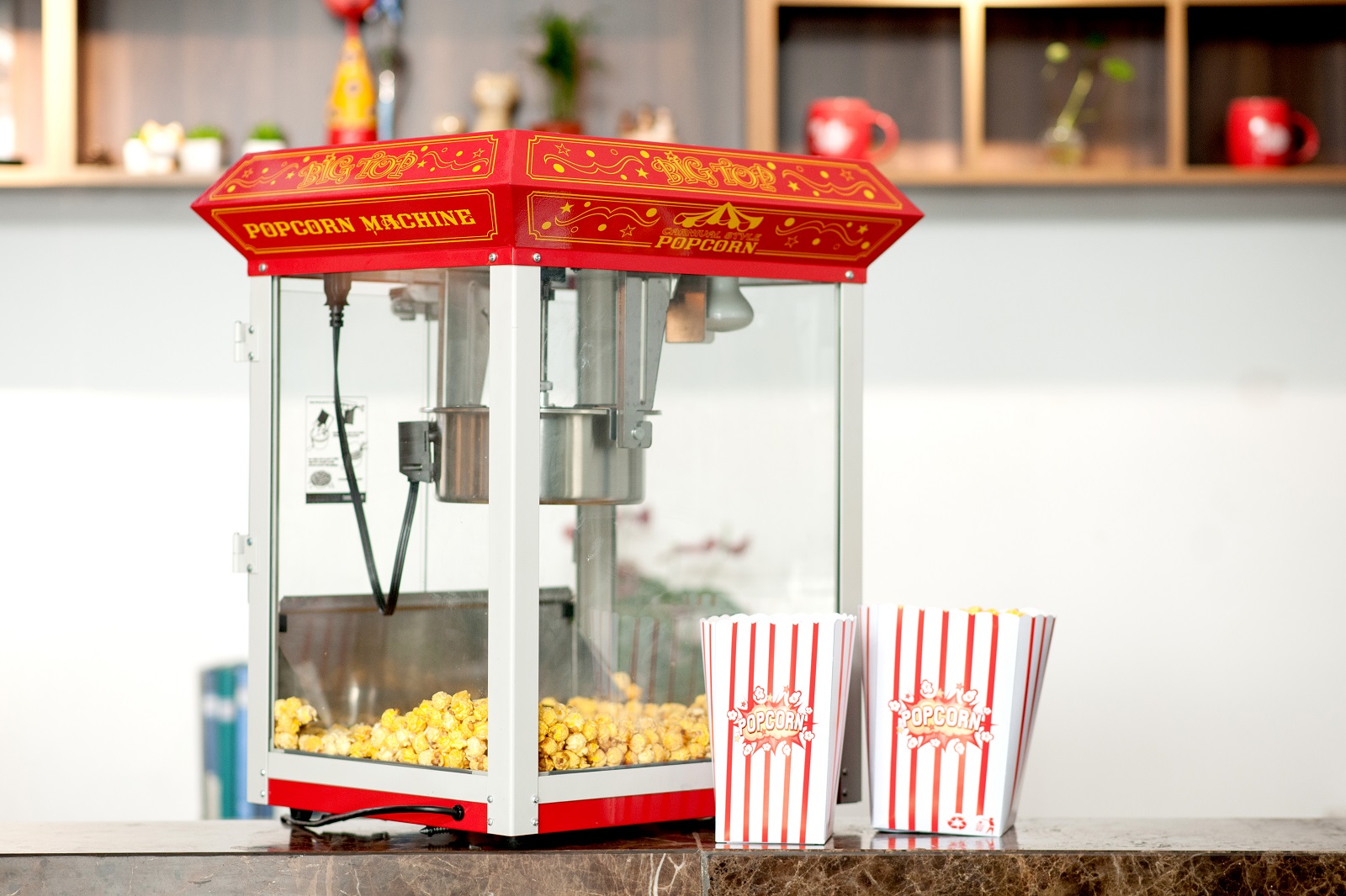 UPC 815577019184 product image for Northern Trail BW825CR 8 oz Big Top Table Top Popcorn Machine - Red | upcitemdb.com
