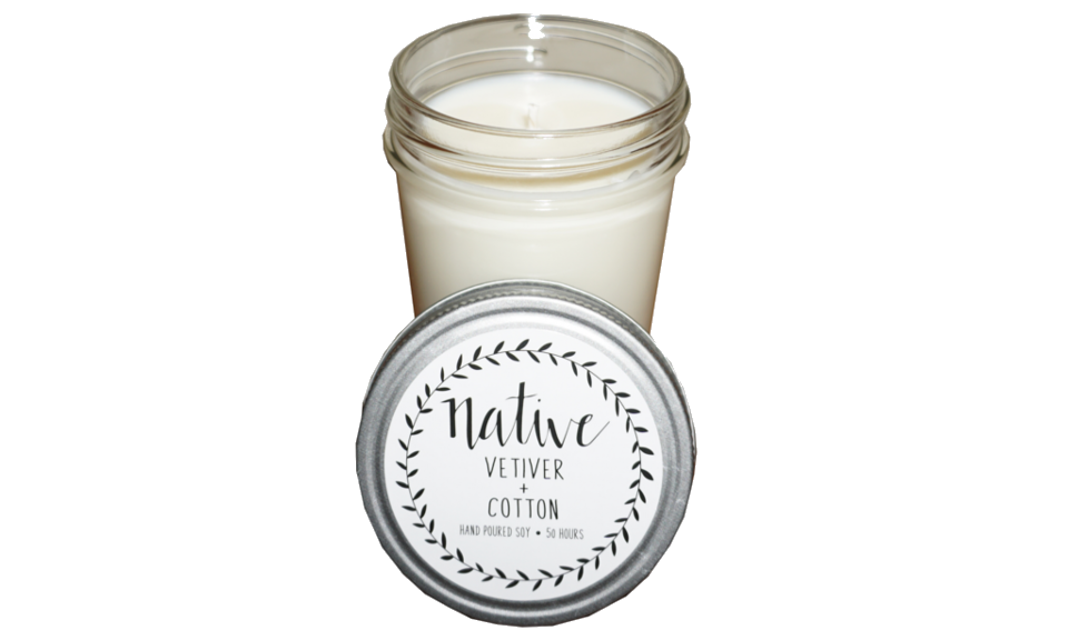 Ve-co Vetiver Plus Cotton Scented Candle