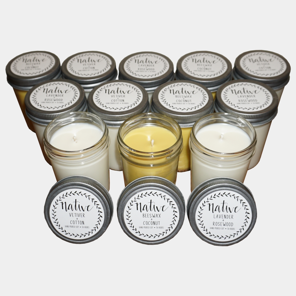 Vetiver Plus Cotton Scented Candle - Pack Of 12