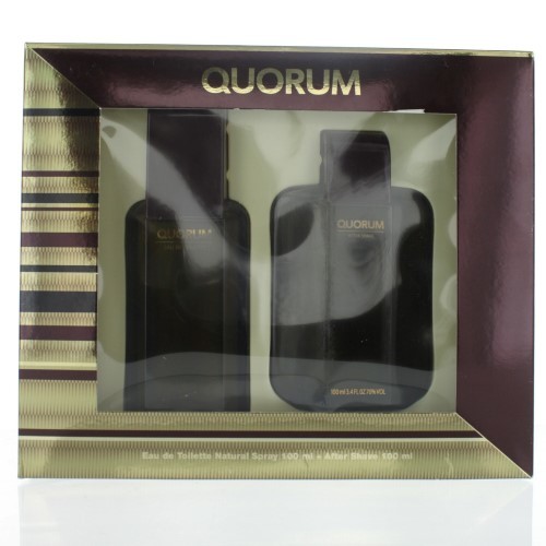 Gsmquorum2pc3.4as Mens Quorum Eau De Toilette Spray Gift Set - 2 Piece