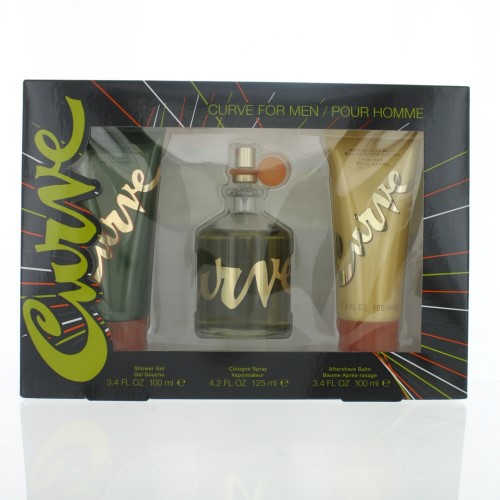 Gsmcurve3pc4.2asbsg 4.2 Oz Curve Cologne Spray Gift Set For Men - 3 Piece