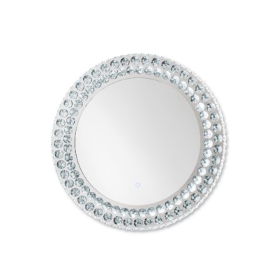 4111472ch Windsor Illuminated Round Wall Mirror, Chrome
