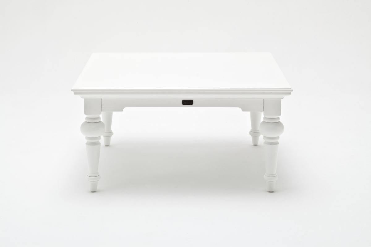 T774 Provence Square Coffee Table, White - 39.37 X 39.37 X 19.69 In.