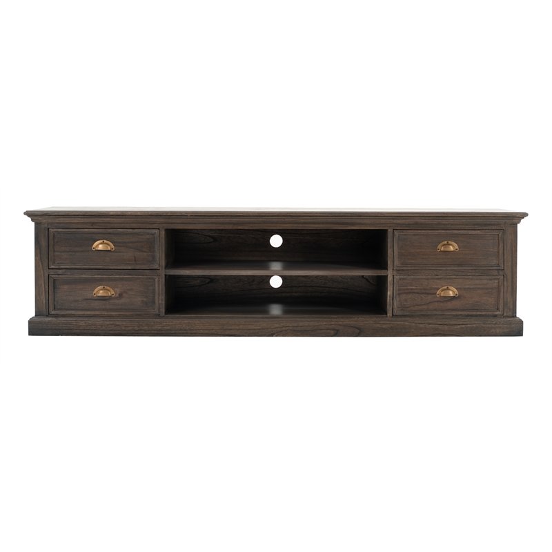 Ca631bw Tv Unit With 4 Drawers