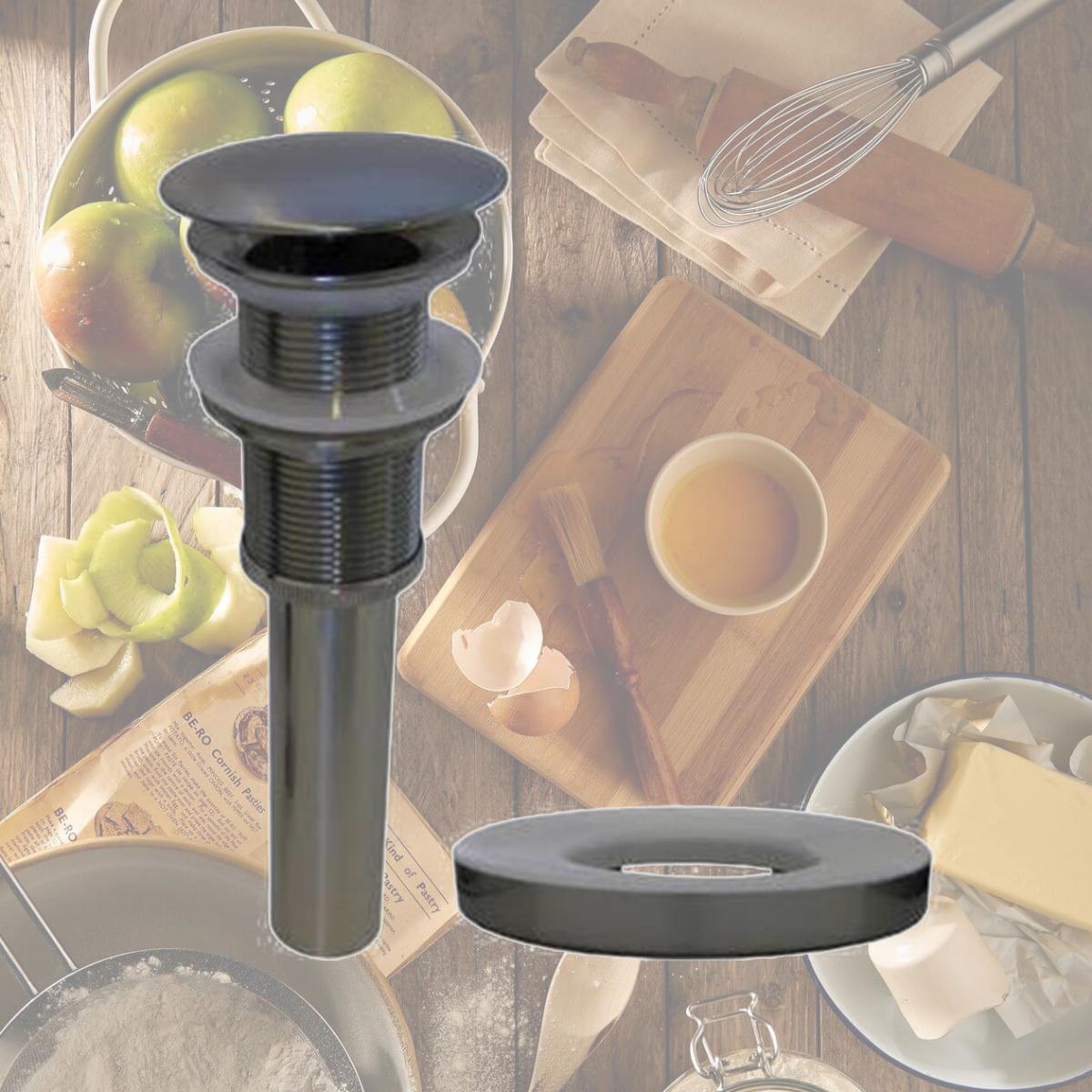 Picture of Novatto PUD-BN-MR Vessel Sink Pop - Up Drain & Mounting Ring, Brushed Nickel