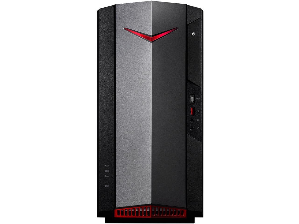Picture of Acer America DG.E30AA.004 Gaming Desktop - Nitro 50 N50-640-UR13 Intel Core i5 12th Gen 12400F 16GB DDR4 1TB Hard Drive Disk 512 GB PCIe Solid State Drive Windows 11 Home, Black