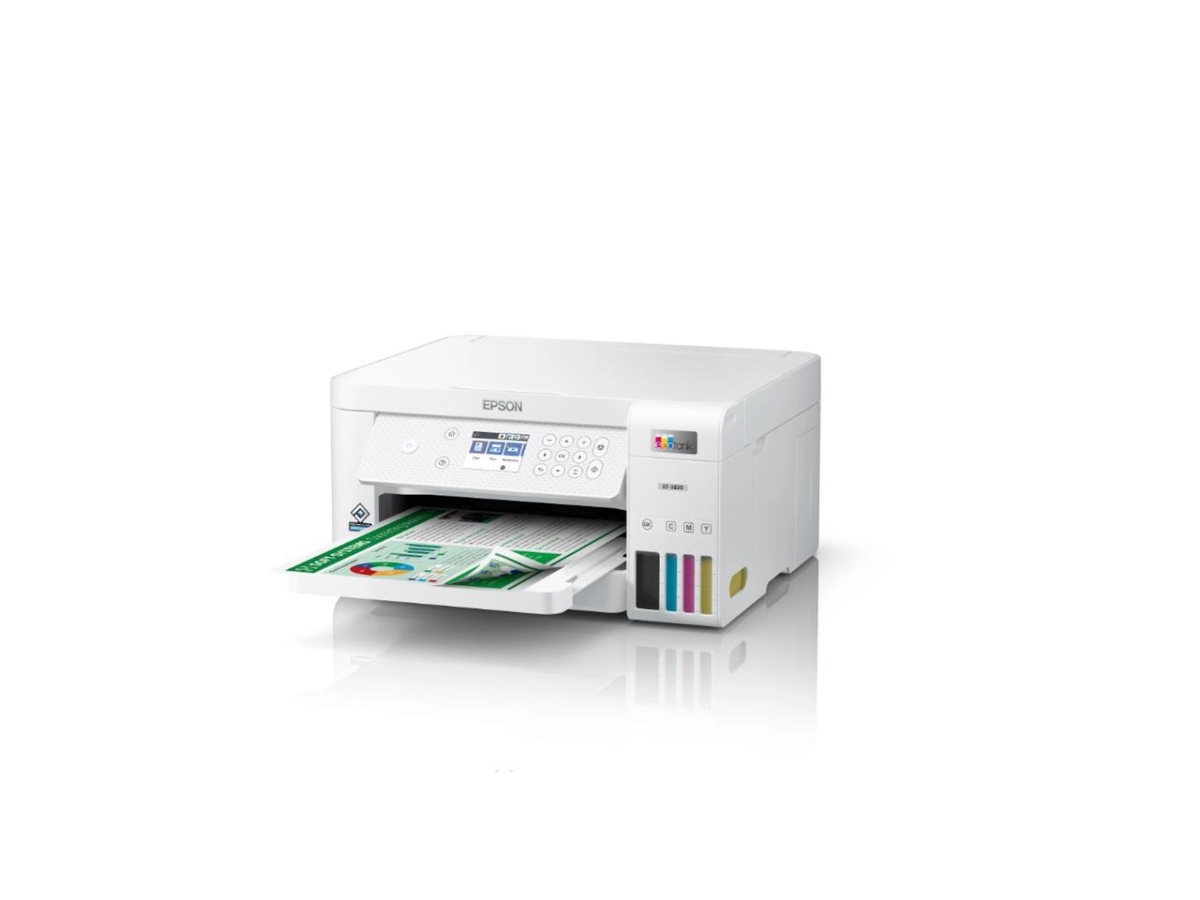 Picture of Epson America C11CJ62201 EcoTank ET-3830 Wireless Color All-in-One Inkjet Printer, White