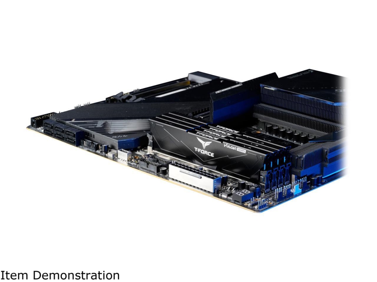 Picture of Team Group FLBD532G6000HC38ADC01 T-Force Vulcan 32GB - 2 x 16GB - 288-Pin PC RAM DDR5 6000 - PC5 48000 - Desktop Memory Model, Black