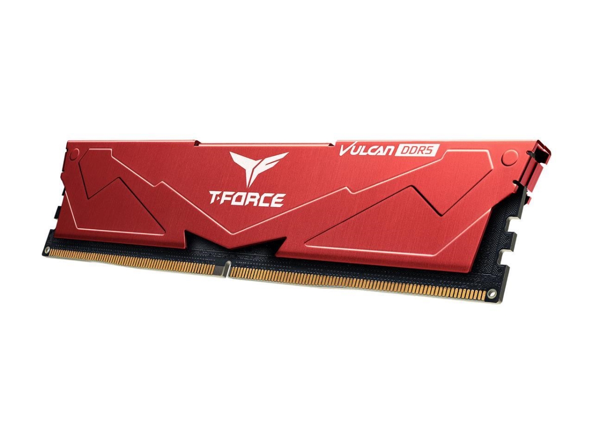 Picture of Team Group FLRD532G6400HC40BDC01 T-Force Vulcan 32GB - 2 x 16GB - 288-Pin PC RAM DDR5 6400 - PC5 51200 - Desktop Memory Model, Red