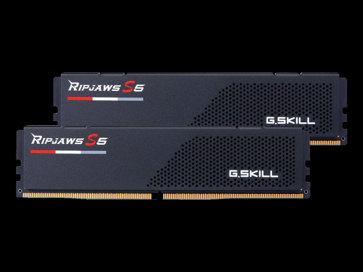 Picture of G.SKILL F5-6400J3239G32GX2-RS5K Ripjaws S5 Series 64GB - 2 x 32GB - 288-Pin PC RAM DDR5 6400 - PC5 51200 - Desktop Memory Model, Black