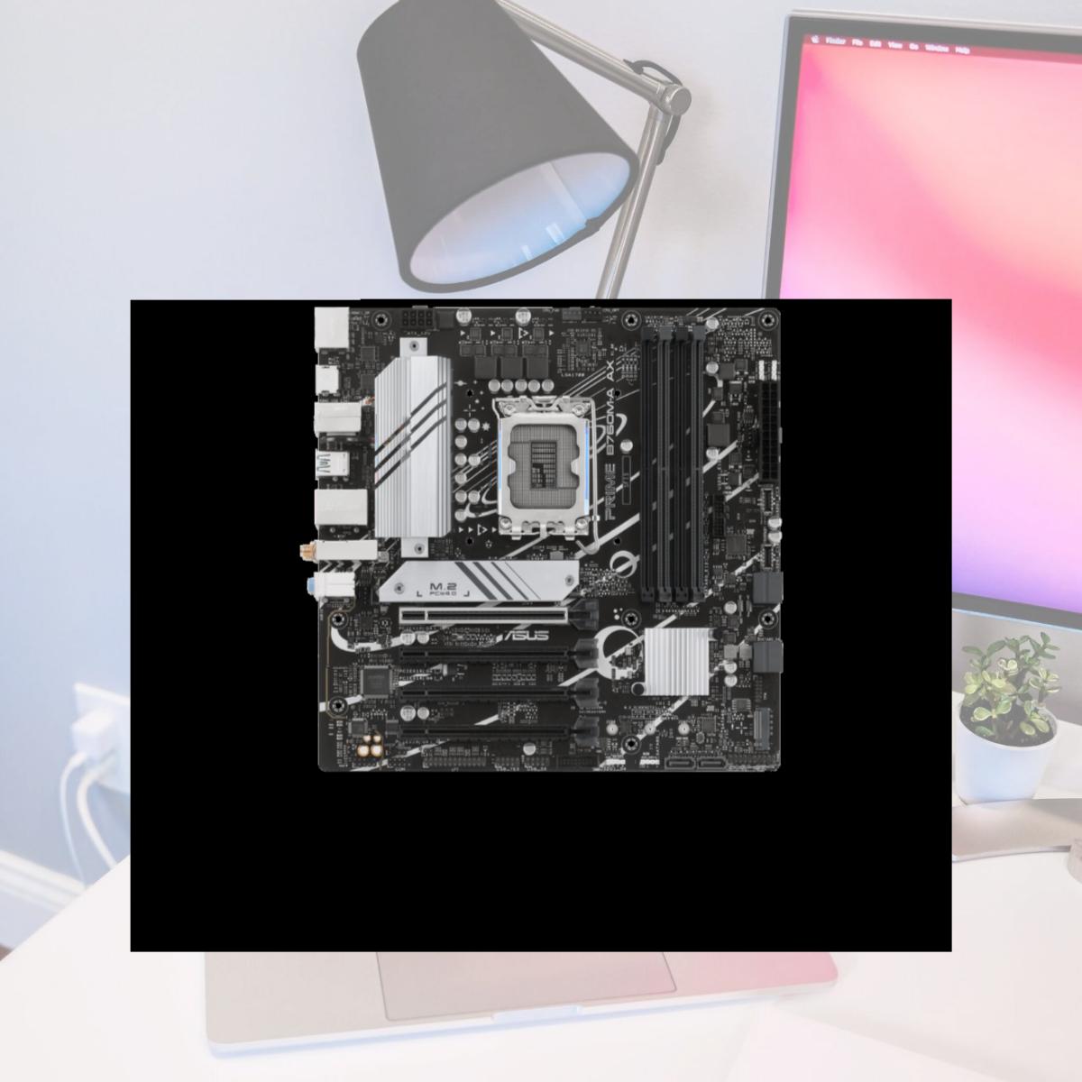 Picture of ASUS PRIME B760M-A AX LGA 1700 - Intel 12th & 13th Gen microATX motherboard - PCIe 4.0 - 2xM.2 slots - DDR5 - Realtek 2.5 Gb LA - WiFi 6 - DP - Rear USB 3.2 Gen 2 - front USB 3.2 Gen 1 Type-C