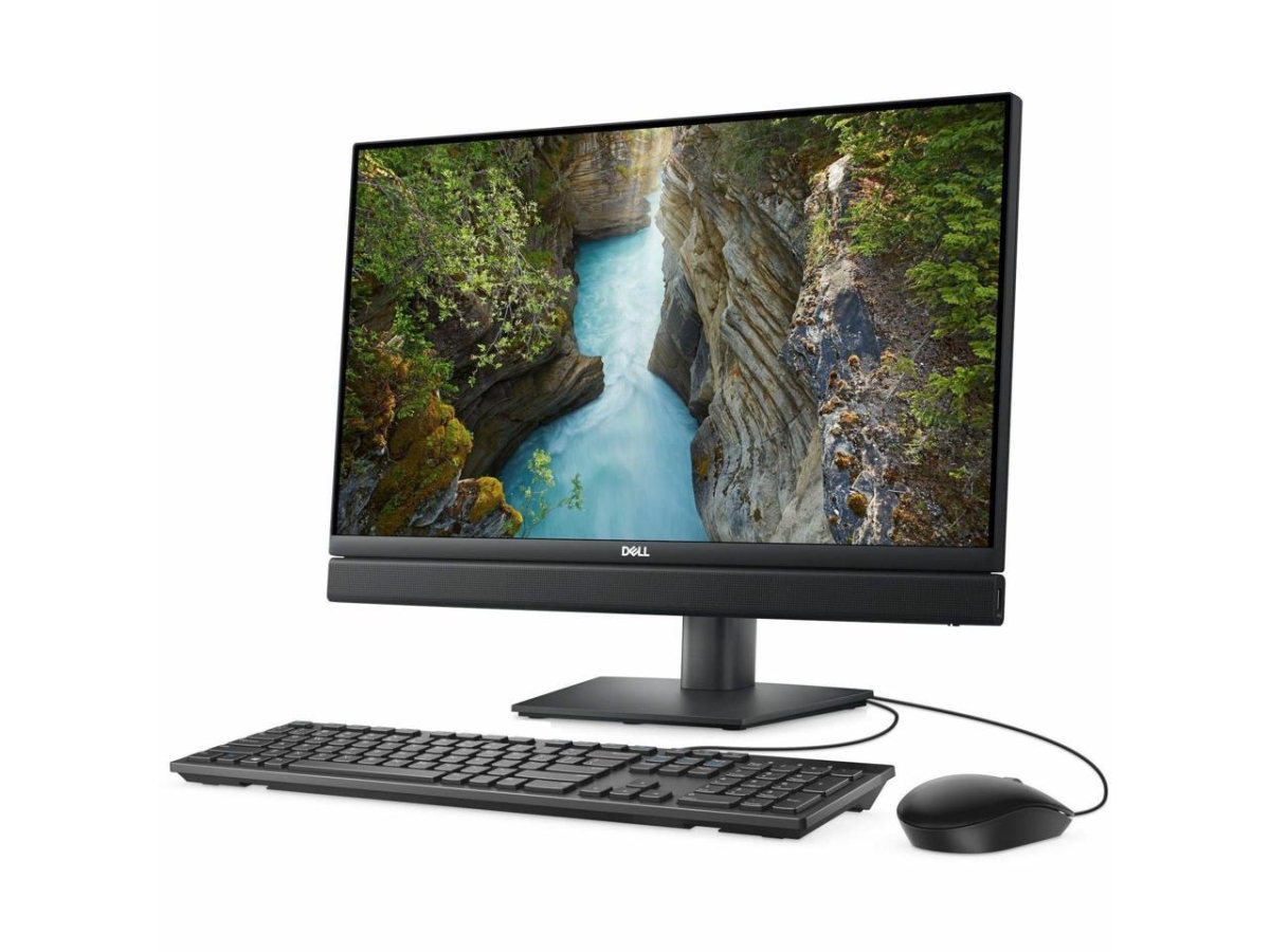 Picture of Dell 76C8R 23.8 in. Optiplex 7000 7410 Desktop Thin Client - Intel Pentium Gold G7400T 2 Core 3.10 GHz - Intel Chip - 8GB RAM DDR4 SDRAM - 256GB Solid State Drive - Thin OS Desktop Computer&#44; Gray