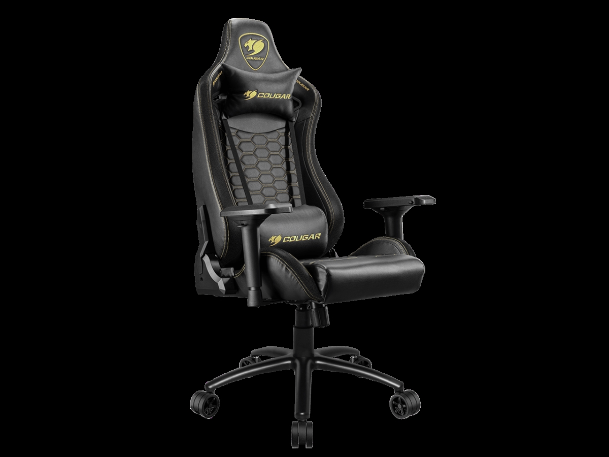 Picture of COUGAR OUTRIDER S ROYAL Gaming Chair with Body-Embracing High Back Design 180 Deg Reclining & 4D Armrest&#44; Black