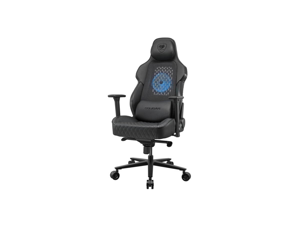 Picture of Cougar NxSys Aero Black Breathable PVC Leather Gaming Chair&#44; Black