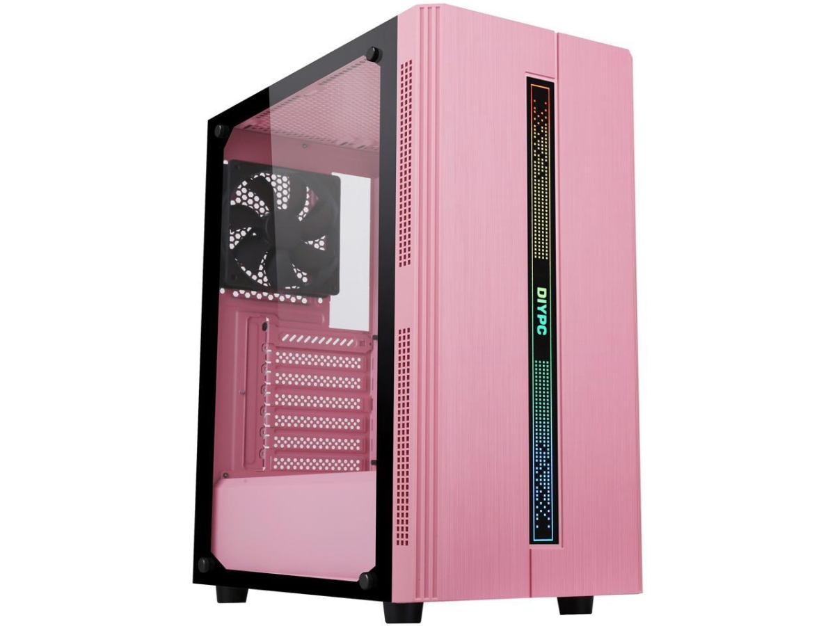 EAN 6930788443437 product image for Rainbow-Flash-S1-P Steel & Tempered Glass ATX Mid Tower Computer Case with 1 x 1 | upcitemdb.com