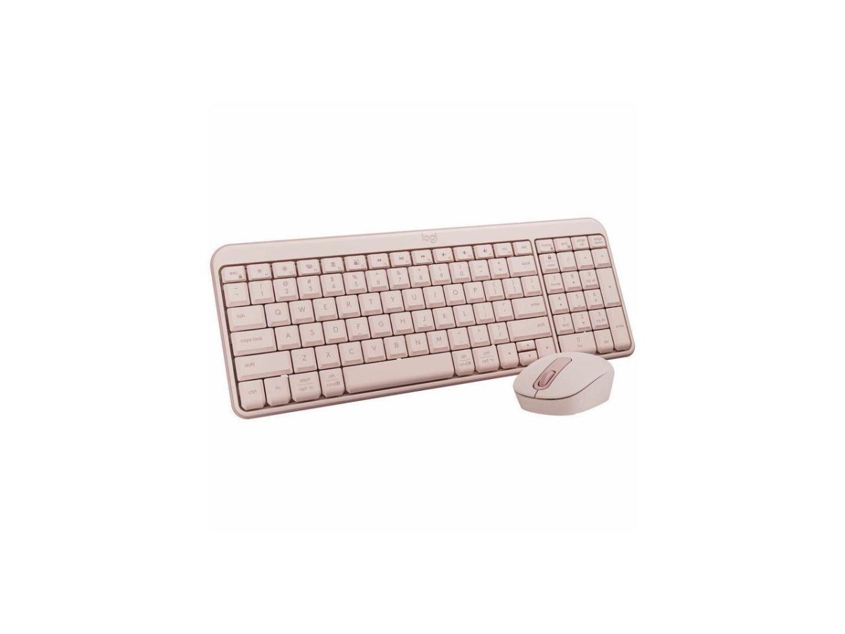 Logitech 920-013512 MK250 Bluetooth Wireless Mouse & Keyboard Combo, Rose